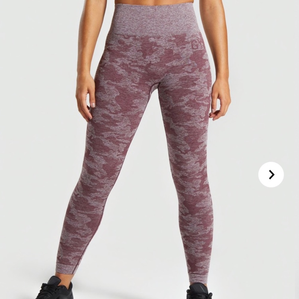 Gymshark Winter Berry Camo Leggings